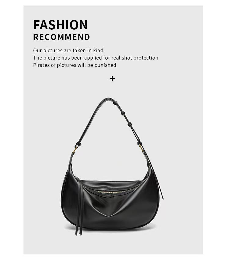 2026 Summer Women's Crescent Moon Crossbody Bag: Lazy Oval Shoulder & Underarm Handbag