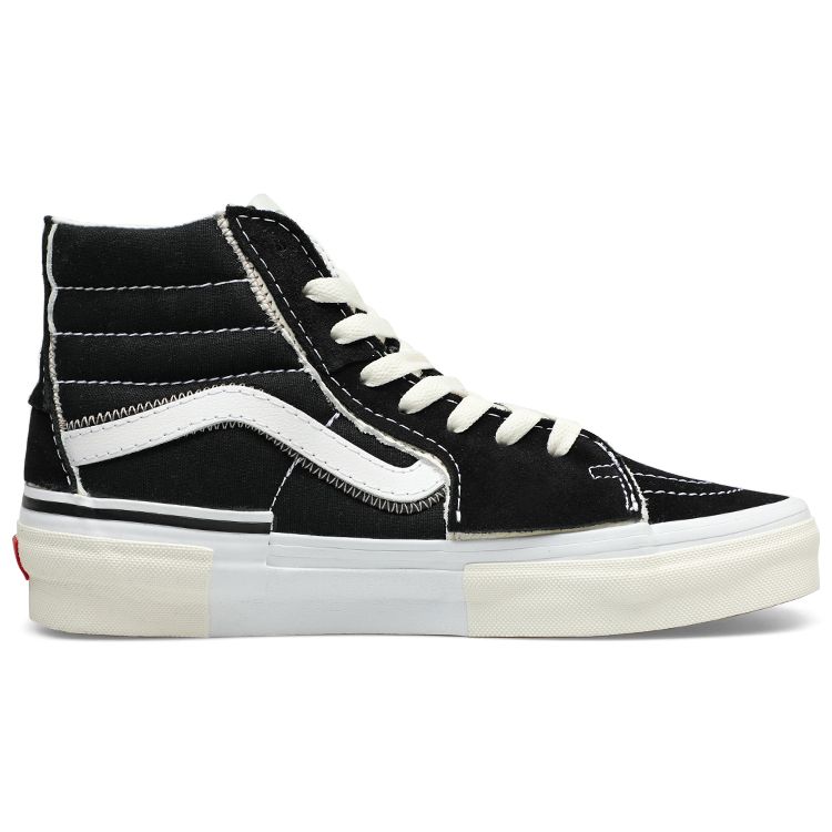 Vans Sk8-Hi Reconstruct - Black White Unisex Sneakers True-White VN0005UK6BT