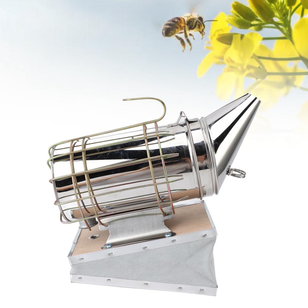 Beehive Smoker Stainless Steel   Wood Bee Smoker Beekeeping Equipment with Filter for Beekeeper Tool