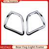 2PCs ABS Chrome Car Rear Back Fog Light Lamp Frame Decoration Sticker Cover Trim for Peugeot 2008 2014-