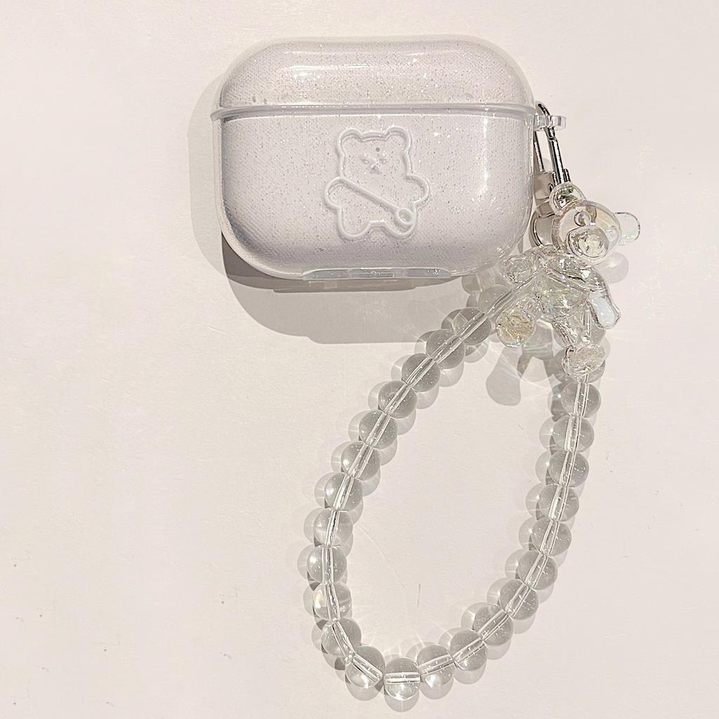 Glitter transparent application Apple AirPods protective case AirPods 1 generation pro wireless bluetooth headset cover