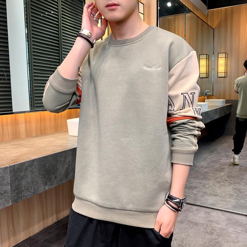 Suéter de primavera y otoño deportes casuales masculinos camiseta de manga  larga jersey hombre jersey cuello redondo hombres comprar a buen precio —  entrega gratuita, reseñas reales con fotos — Joom