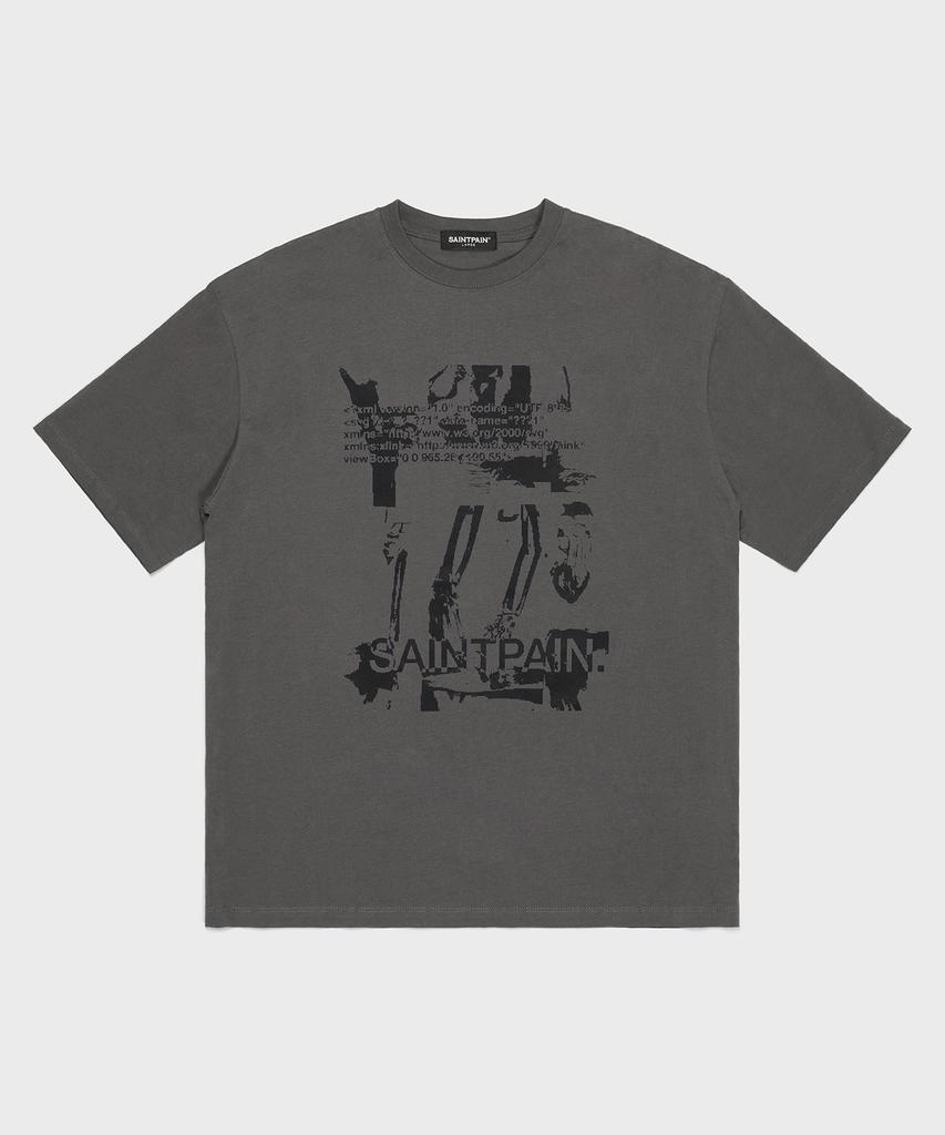 SAINTPAIN Sp Radiograph Short Sleeve T-Shirt Charcoal