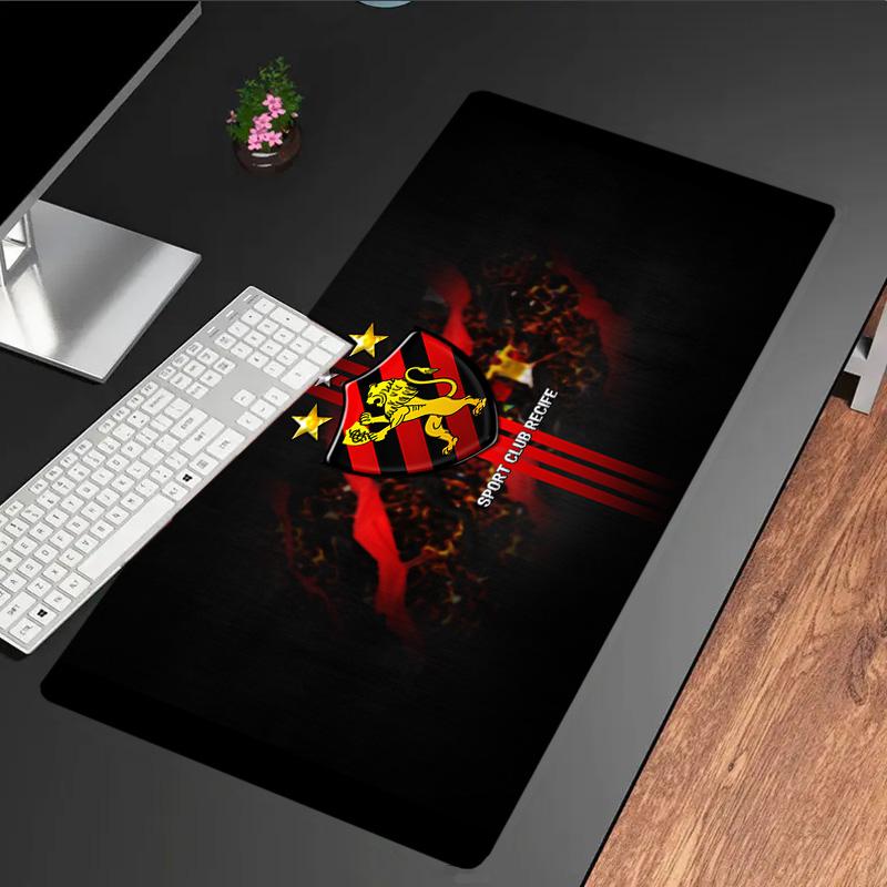 Sport Club Recife Crest mouse pad, rubber base, esports desk mat, mouse pad for gamers and office use, gaming desk , easy to clean mat