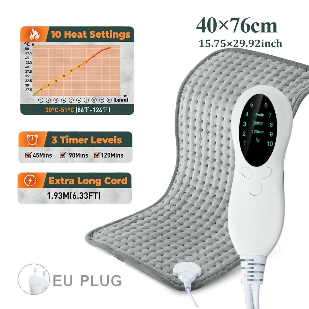 

220V Large Size Heating Pad Home Office Back Legs Electric Warming Blanket 10 Heat Abdomen Menstrual Warmer Washable Thermal Mat