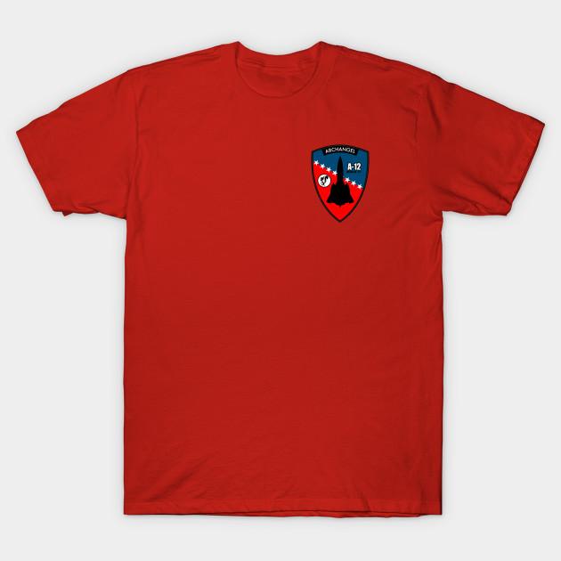 

Men Black Print T-shirt A-12 Archangel (Small Logo) No-Cut Transfer Paper Print Cotton Tshirt S красный