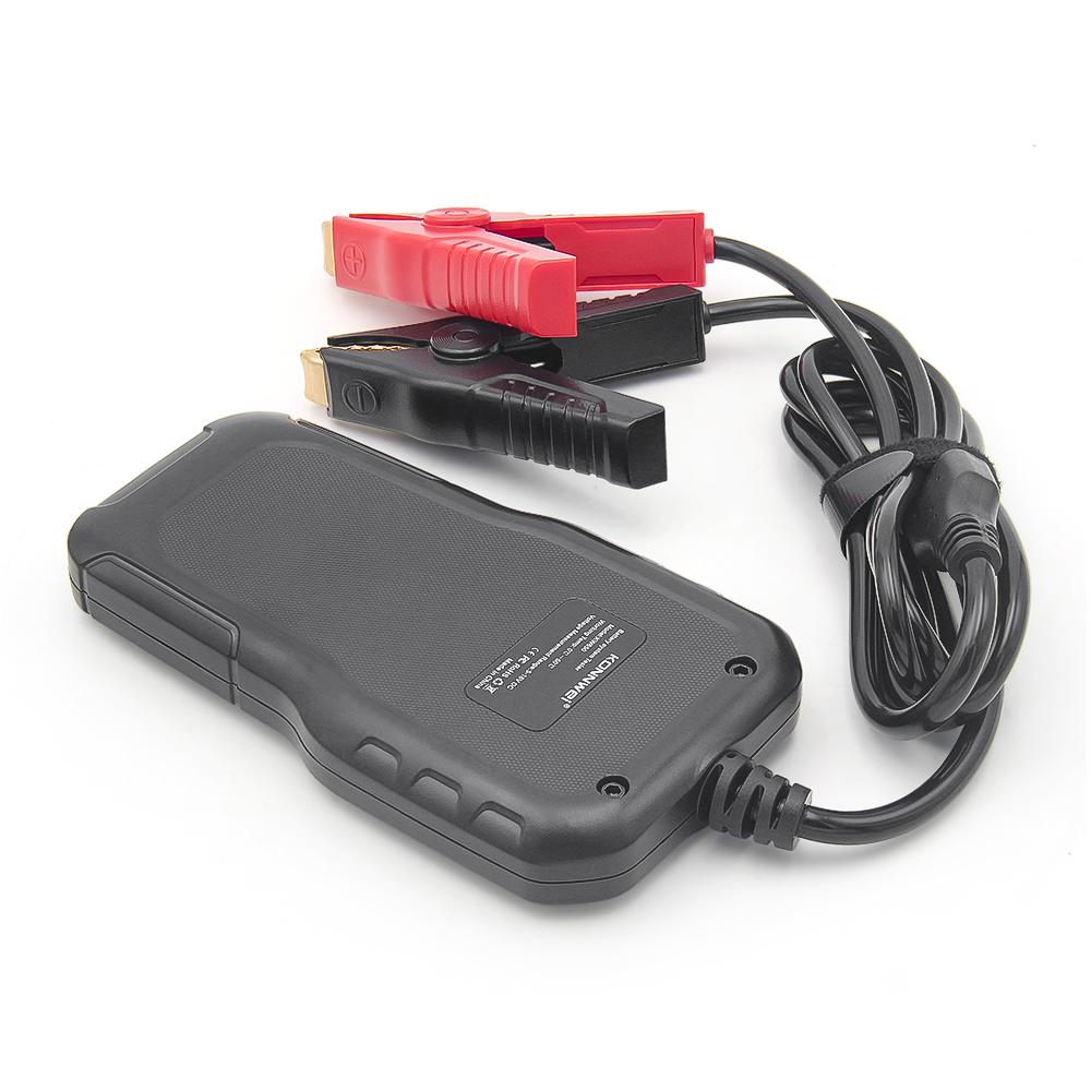 KONNWEI KW650 Car Motorcycle Battery Tester 6V 12V Battery Analyzer Diagnostic Tool 100 to 2000 CCA Car Moto Cranking Charging Test Scanner Tool