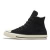 Converse Chuck Taylor All Star Round Toe Lace-up Non-Slip Abrasion Wrap Warm High-Top Canvas Women's Black