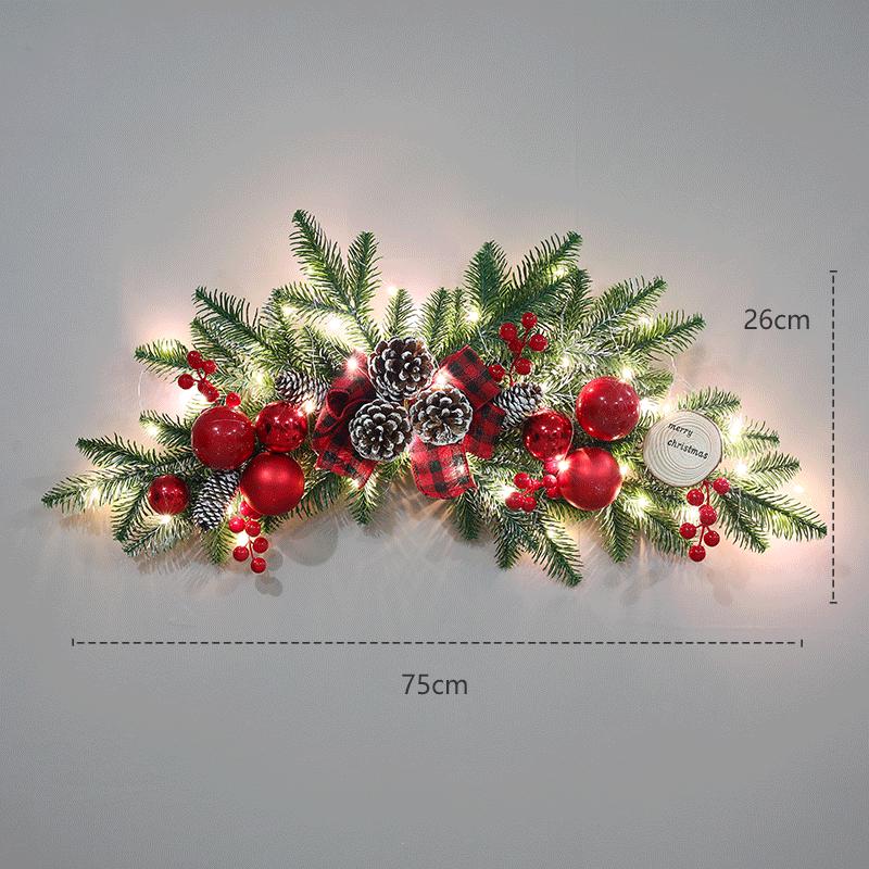 Creative Christmas Wreath - 40/60/80cm Festive Door Hanging Decoration & Gifts