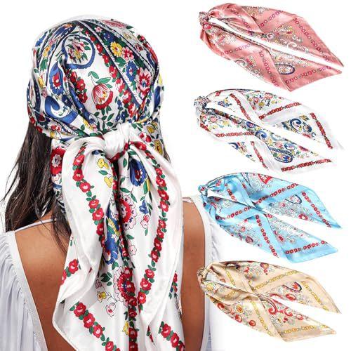 Silk Square Scarves 90 Square Scarves Headscarves Printed Silk Scarves Spot Single Price