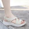 New 2025md Lightweight Sandals Casual Sports Comfortable Thick Sole Velcro Large Size Women's Shoes Fashionable And Versatile