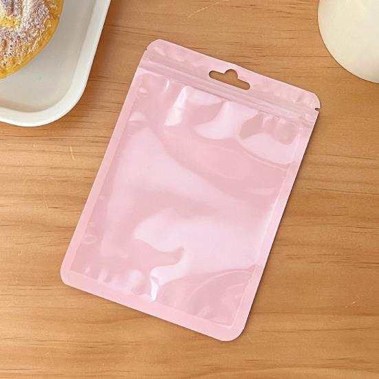 10Pcs Storage Bags Moisture-proof Vibrant Color Visible Design Good Sealing Wide Application Smell Proof Zip-lock Bags Candy Jewelry Organizers
