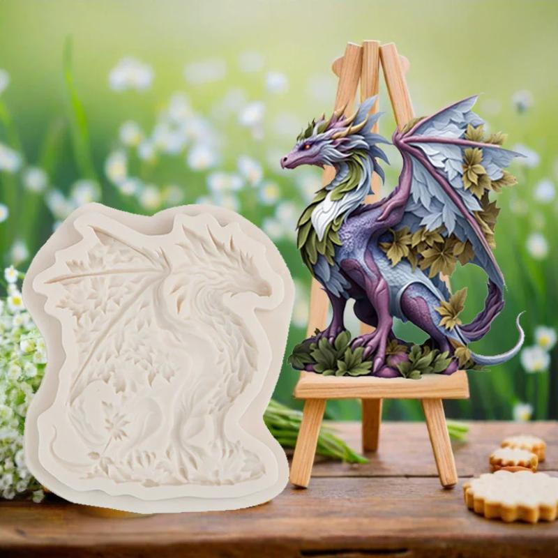Dragon Warcraft Beast Silicone Mold DIY Fondant Cake Decorating Tool Sugarcraft Chocolate Resin Clay Candle Mold Baking Tools