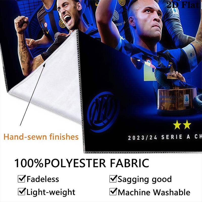 Inter Milan Wall Hanging Printed Fabric Blanket Decorative Tapestries for Bedroom Living Room Home Decor