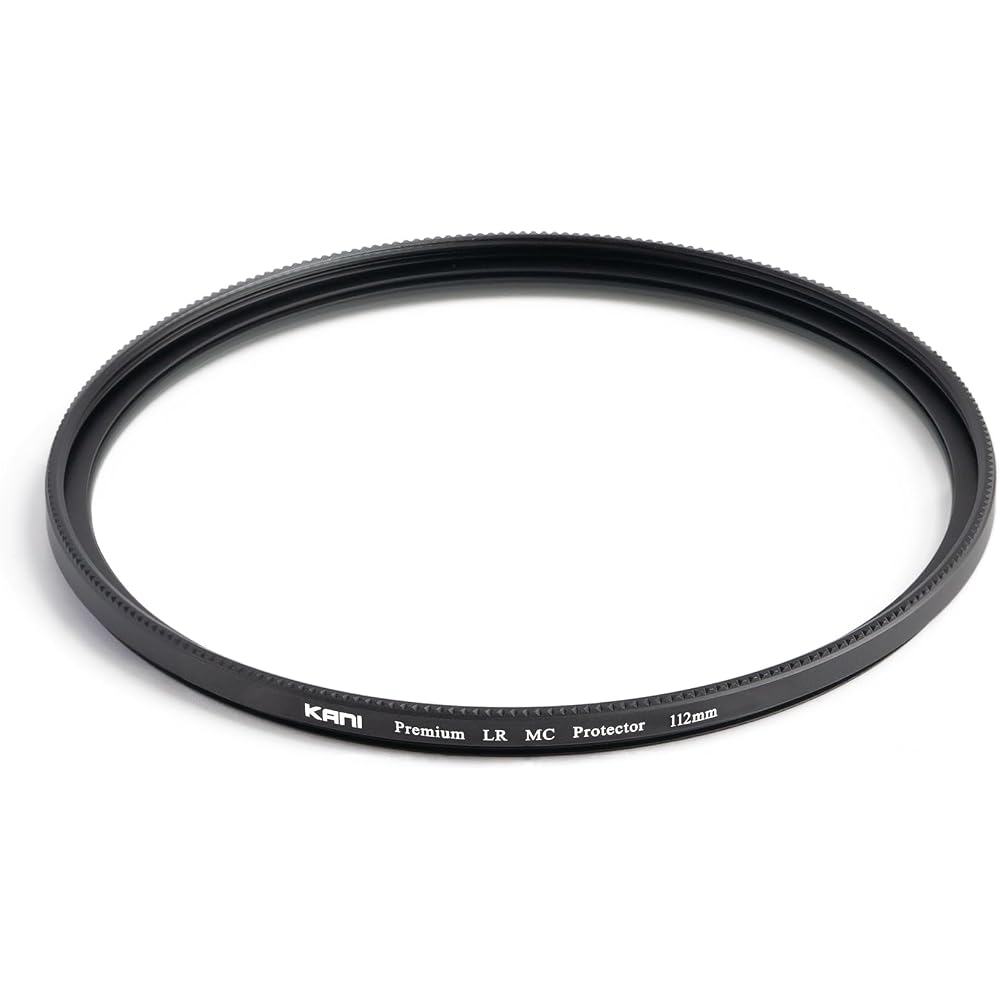 KANI 112mm Lens Protection Filter Premium LR MC Protector: Features super white glass, premium coating, 0.2% low reflection, slim frame, water-repelle
