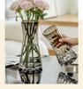 Elegant Small Glass Vase for Fresh Flowers - Perfect for Living Room or Dining Table Decor