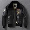 Chinese Size Top G1 Genuine Cowhide Men Leather Jacket Detachable Fur Collar Flight Suit Jackets For Men Military Aviator Coat Winter