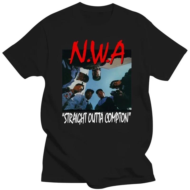 NWA STRAIGHT OUTTA COMPTON Mens Black Rap T-SHIRT Streetwear Hipster T Shirt Rappers Gift Hot Sale Top Tee Summer Short-sleev... S разноцветный