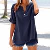 Casual Summer Shirt Solid Color Loose Top Fresh Sweet Women's Fashion Versatile Shirt