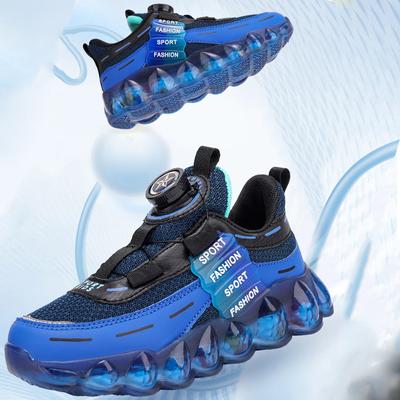 28-39 Kid's Shoes Rotation Buttons Sports Shoes Boys Basketball Sports Shoes Girls Sneakers