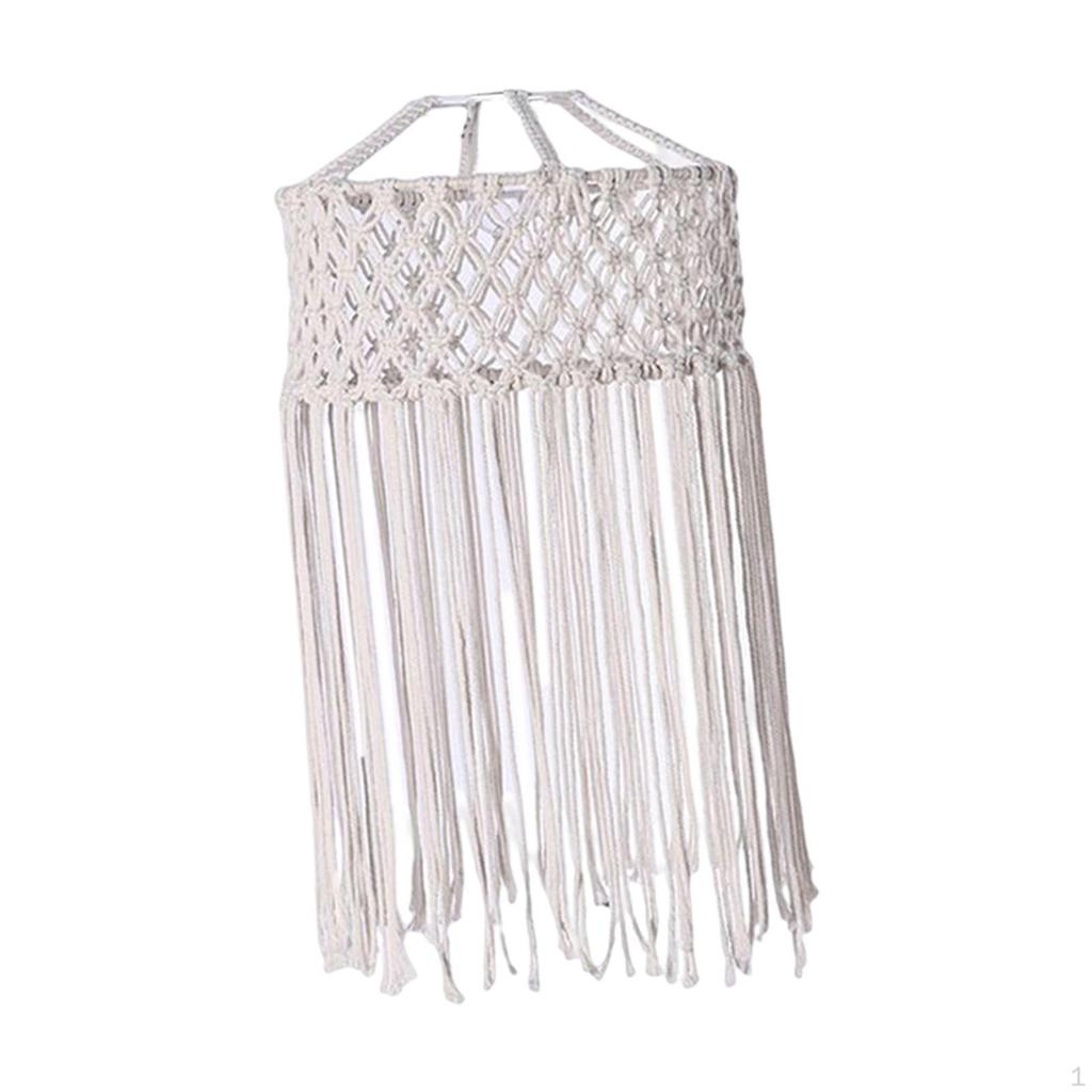 Boho Macrame Pendant Lampshade for Modern Home Decor