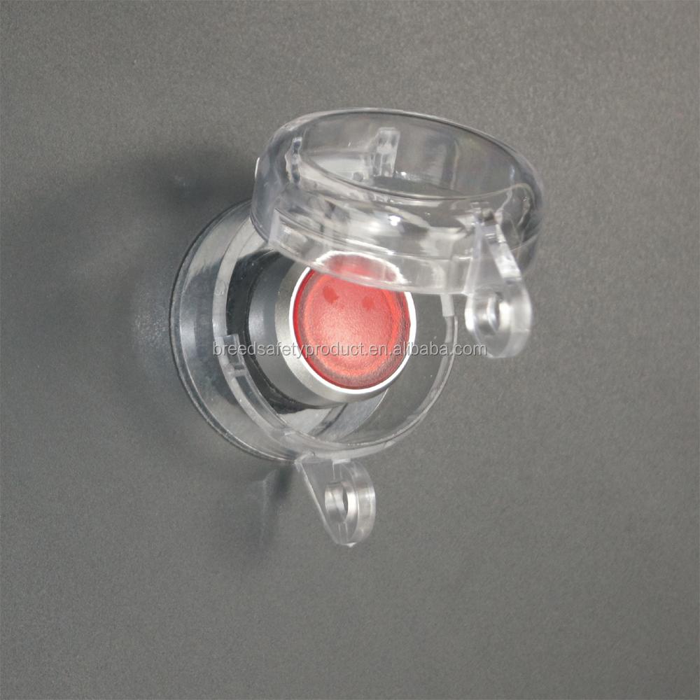 Electrical Button Locks Switch Cover Emergency Stop Button Lockout with 22mm or 30mm Installation Diameter (transparent,PC) прозрачный