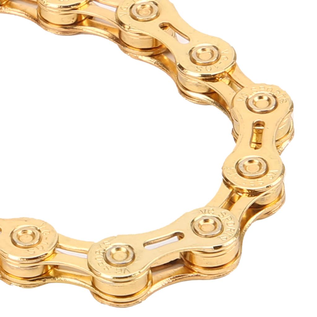 VG Sports Mountainbike 10-fach Kette 116 Glieder 1/2inx11/128in Fahrradkette Gold