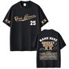Rapper Chris Brown Breezy Bowl XX Tour 2025 Tshirt Unisex Women Hip Hop Fashion Oversized Short Sleeve T Shirts Streetwear Unisex