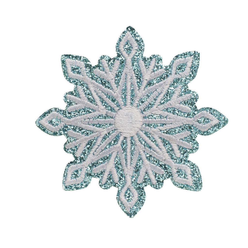 Winter Snowflake Embroidery Cloth Sticker Ironing Holiday Decoration Accessories Scarf Luggage Embellishment Snowflake Repair Embroidery Patch