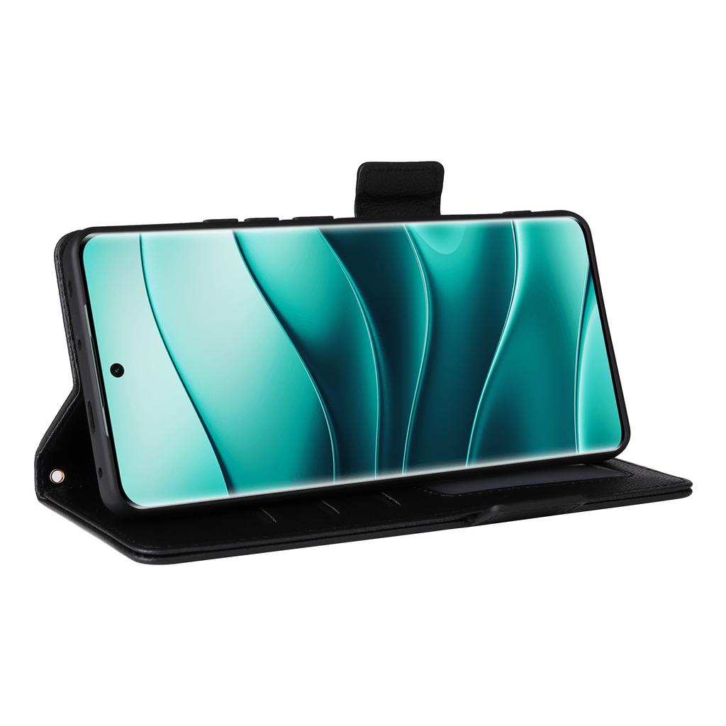 For Xiaomi Note 14 Pro+ 5G/Note 14 Pro 5G/Poco X7 5G Case with Wrist Strap Litchi Texture PU Leather Wallet Phone Cover