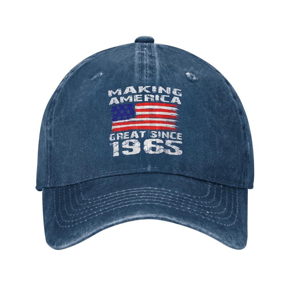 Making America Great Since 1965 Vintage 60th Birthday Casual Baseball Cap Running Hippie Trucker Hat Summer Men Snapback Cap