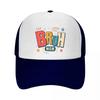 Retro Bruh Mom Sunset Wordmark Mesh Baseball Cap Casual Hat Outdoor  For Womens Unisex FeUnisex