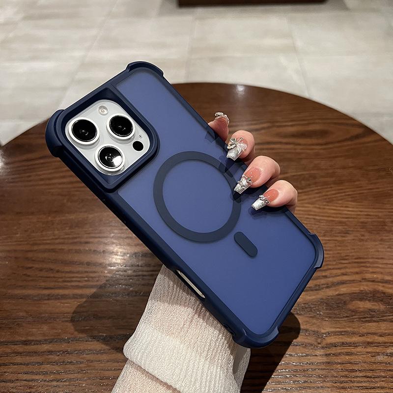 

Frosted four corners anti-drop suitable for iphone16ProMax mobile phone case Apple 15 simple skin feeling high-end protective case iPhone 16 Pro Max