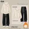 JEEP SPIRIT Men's Hooded Sweatshirt & Straight-Leg Pants Set