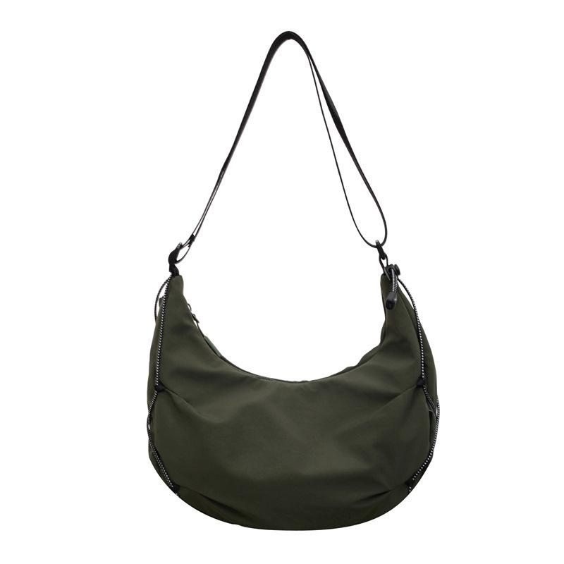 2026 Women's Versatile Casual College Crescent Dumpling Crossbody Bag