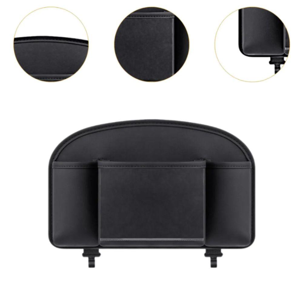 Leather Material Car Back Seat Organizer Car Storage Organizer  Road Trip Essentials