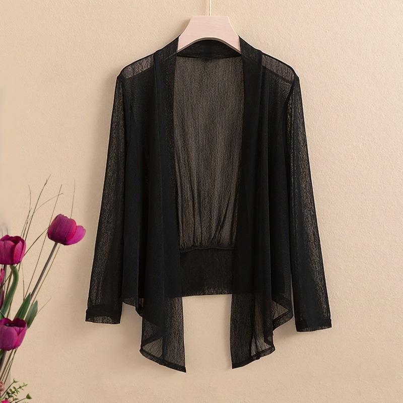 Spring Summer Sun Protection Clothing Women Shawl Oversized Outerwear Female Long Sleeve Cardigan Shirt Women Thin Coat Jacket