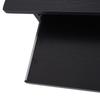 Modern PC Desk In Wood with CPU Shelf and Pull-Out Keyboard Space, 80x45x75 Cm, Black