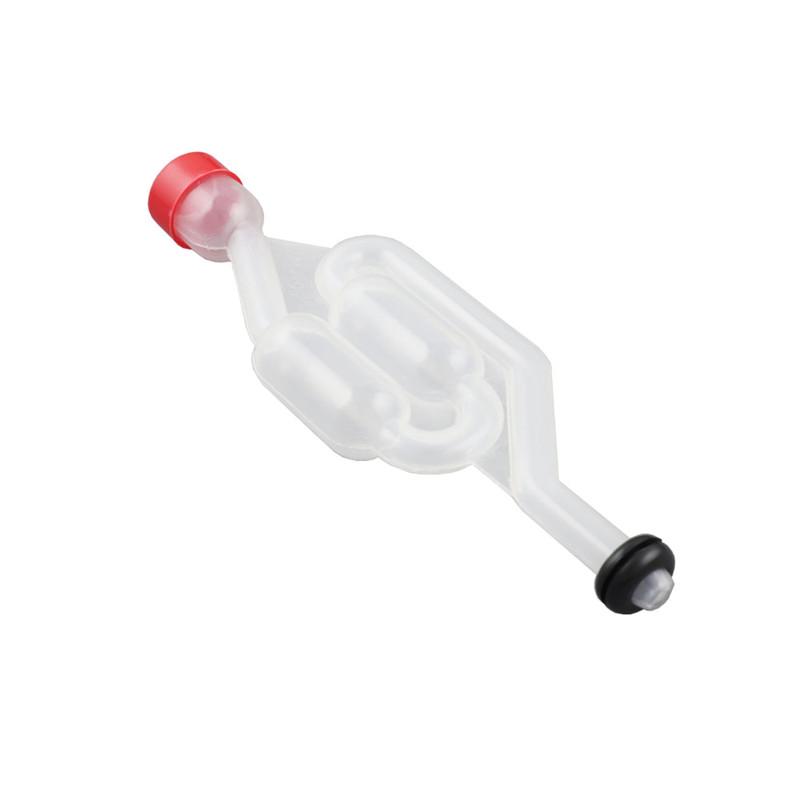 1pc Twin Bubble Airlock One-way Exhaust Water Seal Valve With Silicone Grommet for Beer Wine Making Household Distiller Tools