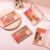 12 Colors Multifunctional Eyeshadow Palette Easy To Color Not Easy To Fly Powder Eyeshadow Highlighter Blush Repair Palette