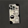 Transparent Square Back Tube Case Casing Protection For iPhone 11 16 ProMax 13 12 14 Pro Max 15 Plus Anti-Oxygen,Coffee Coal Balls Pattern
