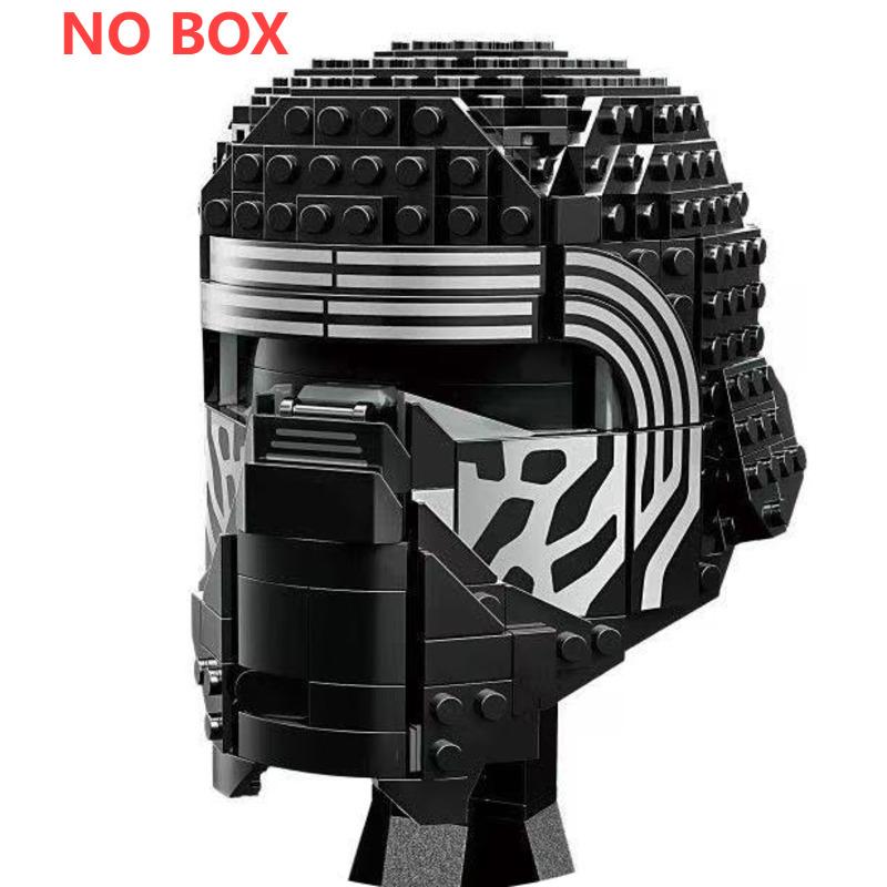 Hełm Pilota Myśliwca Kosmicznego Klocki do Budowania Dekoracja Biurka Bobas Leias Jangos Kylos Fetts Rens Klocki Prezent Upominki na Przyjęcie