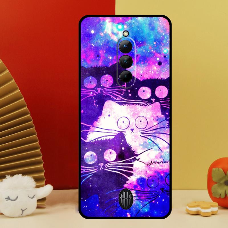 Space Happy Cats Case For Nubia Red Magic 10 Pro Plus 6 7 Pro 6S 7S 6R 5G RedMagic 9 8 8S 9S Pro Plus Cover