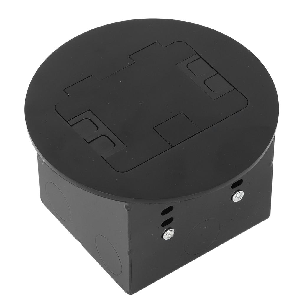 Elektroinstallationsdose Set Edelstahl Rund Unterputz Bodeneinbaudose Dual 3-polig Standard