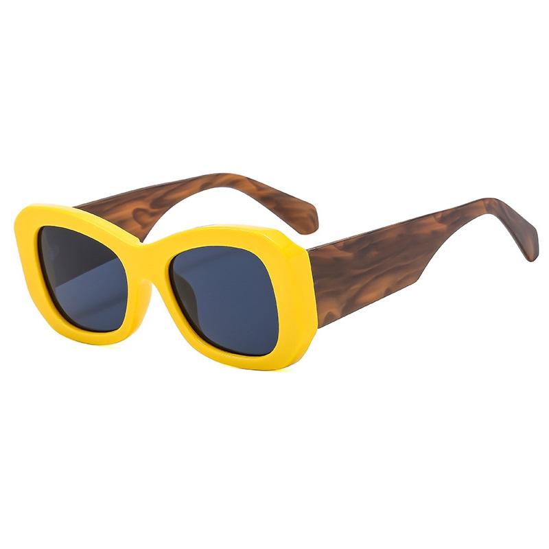 Square Sunglasses Women Men Colorful Wide Glasses Legs Travel Shades Male Female Uv400   Retro Brand Designer Luxury