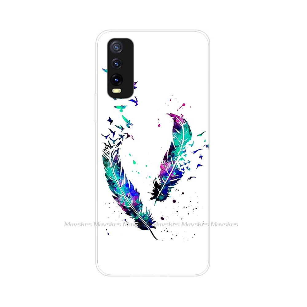 For Coque Vivo Y11s Case Soft Silicone Fundas Back Cover For Vivo Y11s V2027 V2029 Cute Phone Case For Vivo Y 11s TPU Bumper