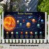 1pc, 2Dflat, Solar System Educational Backdrop Fabric, for School Wall Decoration, Birthday Parties, Outdoor Activities, Wsj