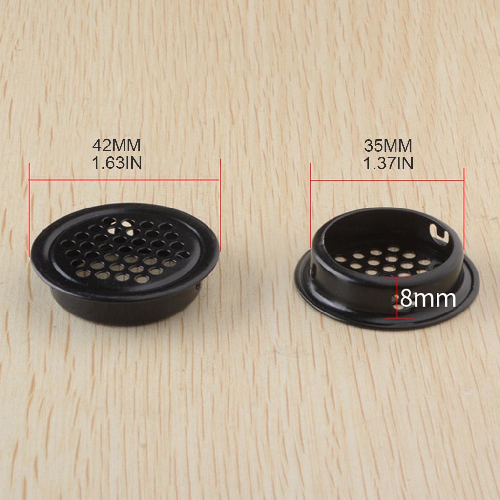 Wardrobe Shoebox Cabinet Round Mesh Holes Stainless Steel Louver Air Vent Louver Ventilation Cover for Kitchen Bathroom