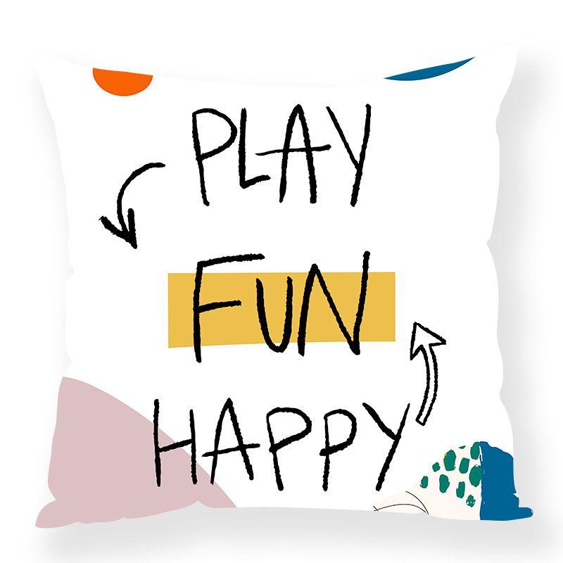 Vibrant Rainbow Print Cushion Cover For Sofa Perfect Home Pillow Case Decor