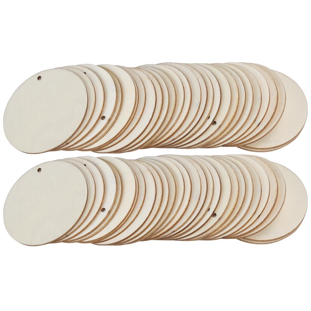 50PCS Simple Fashion Style Wooden Earrings Pendant DIY Hollow Jewelry Craft Making Accessories